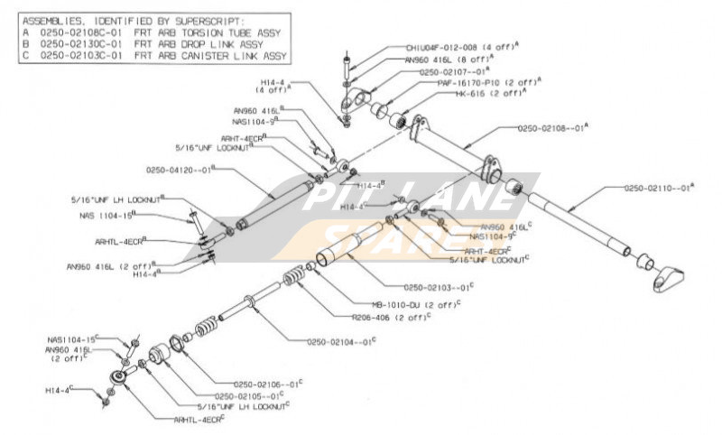 FRONT ANTI-ROLL BAR Diagram